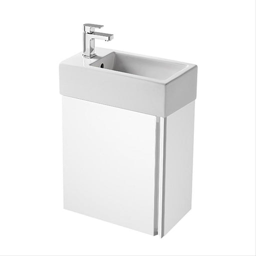Sottini Rienza 450mm Cloakroom Vanity Unit - Wall Hung 1 Door Unit - Unbeatable Bathrooms