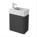Sottini Rienza 450mm Cloakroom Vanity Unit - Wall Hung 1 Door Unit - Unbeatable Bathrooms