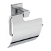 Ideal Standard IOM Square Toilet Roll Holder With Cover - Chrome - Unbeatable Bathrooms