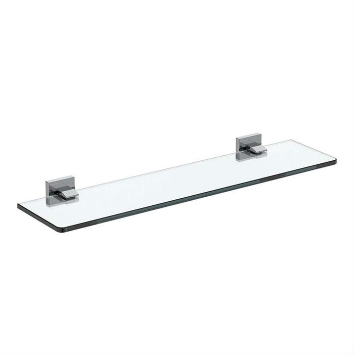 Ideal Standard IOM Square 50Cm Shelf - Frosted Glass/Chrome - Unbeatable Bathrooms