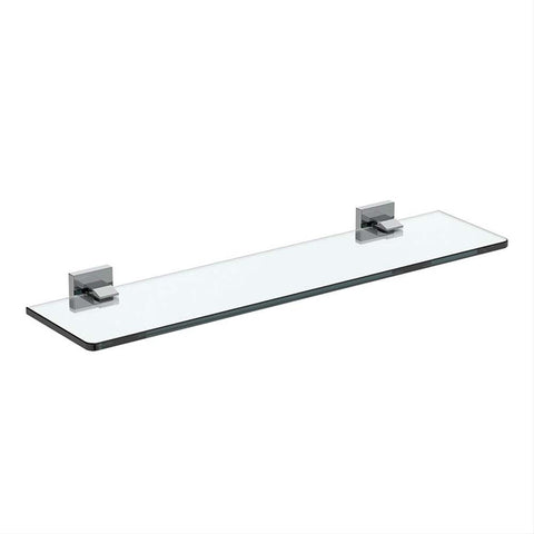 Ideal Standard IOM Square 50Cm Shelf - Frosted Glass/Chrome - Unbeatable Bathrooms