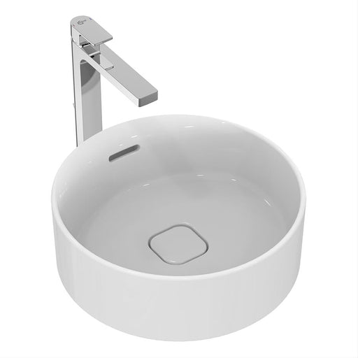Ideal Standard Strada II Round Vessel Washbasin - No Taphole with Overflow and Integral Clicker Waste - Unbeatable Bathrooms