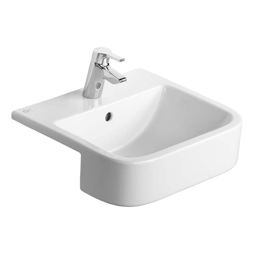 Ideal Standard Concept Cube 500mm Semi Countertop Basin - One Taphole - Unbeatable Bathrooms