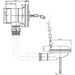 Hudson Reed Retainer Bath Waste Brass & Link Chain - Unbeatable Bathrooms