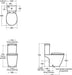 Ideal Standard Concept Close Coupled WC Bowl - Horizontal Outlet - Unbeatable Bathrooms