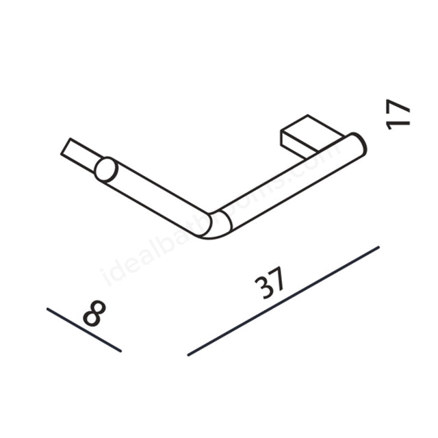 Essential Urban Grab Bar Angled - Unbeatable Bathrooms