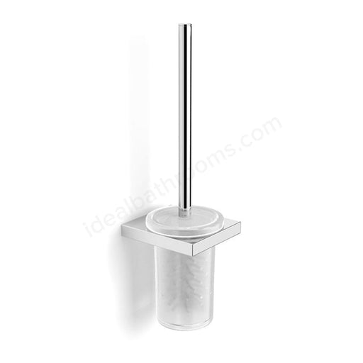 Essential Square Toilet Brush Holder and Brush - Unbeatable Bathrooms