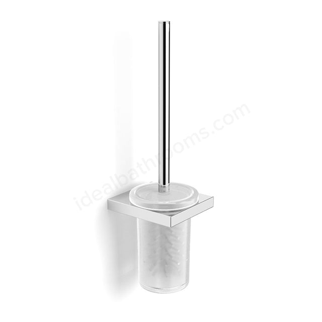 Essential Square Toilet Brush Holder and Brush - Unbeatable Bathrooms