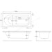 Essential Camden Rectangular Single Ended Bath No Tap Hole White - Unbeatable Bathrooms
