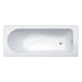 Essential Camden Rectangular Single Ended Bath No Tap Hole White - Unbeatable Bathrooms
