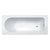 Essential Camden Rectangular Single Ended Bath No Tap Hole White - Unbeatable Bathrooms