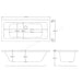 Essential Islington Rectangular Double Ended Bath No Tap Hole - Unbeatable Bathrooms