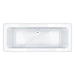 Essential Islington Rectangular Double Ended Bath No Tap Hole - Unbeatable Bathrooms