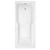 Essential Newham Quartz Straight 1700mm x 750mm Shower Bath - Unbeatable Bathrooms