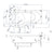 Essential Hampstead P Shape Shower Bath Pack 1700mm x 900mm No Tap Hole White - Unbeatable Bathrooms