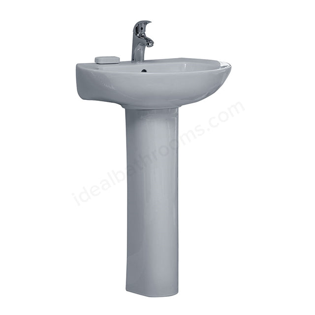 Essential Ocean Basin Full Pedestal Pack 560mm W White - Unbeatable Bathrooms