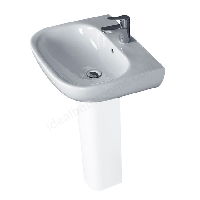 Essential Lily 55cm 1 Tap Hole Basin - Unbeatable Bathrooms