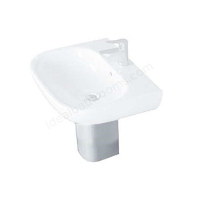 Essential Lily 55cm 1 Tap Hole Basin - Unbeatable Bathrooms