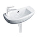 Essential Lily 450mm Slimline 1 Tap Hole Basin - Unbeatable Bathrooms