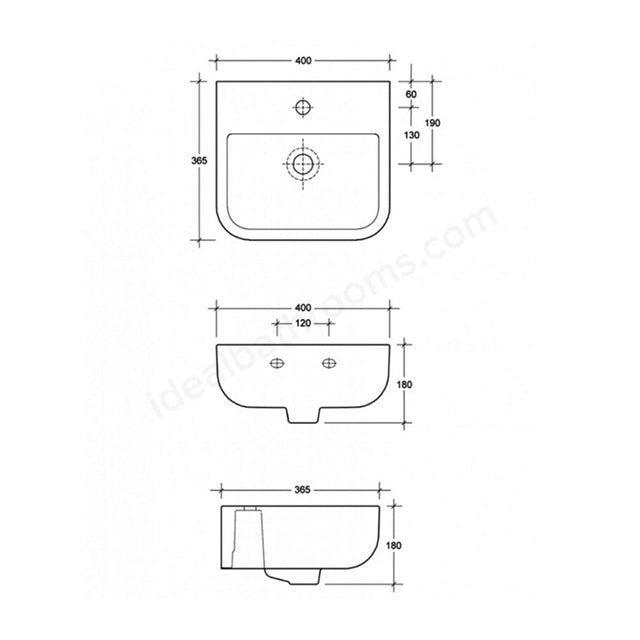 Essential Orchid 1Tap Hole Basin - Unbeatable Bathrooms
