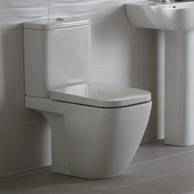 Essential Fuchsia Close Coupled Toilet - Unbeatable Bathrooms