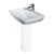 Essential Jasmine 600mm Basin 1 Tap Hole - Unbeatable Bathrooms