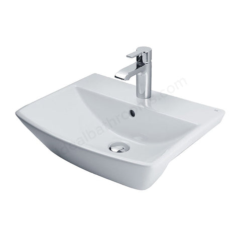 Essential Jasmine 1 Tap Hole Semi-Recessed Basin - Unbeatable Bathrooms