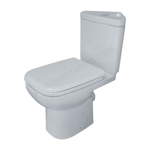 Essential Violet Cloakroom Corner Toilet - Unbeatable Bathrooms