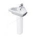Essential IVY 45cm Corner Basin 1 Tap Hole - Unbeatable Bathrooms