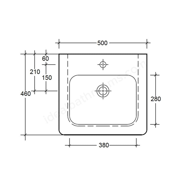 Essential IVY 1 Tap Hole Basin - Unbeatable Bathrooms