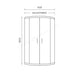 Essential Spring8 Quadrant Shower Enclosure with 2 Sliding Doors - Unbeatable Bathrooms