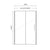 Essential Spring8 8mm Glass Sliding Shower Door Only - Unbeatable Bathrooms