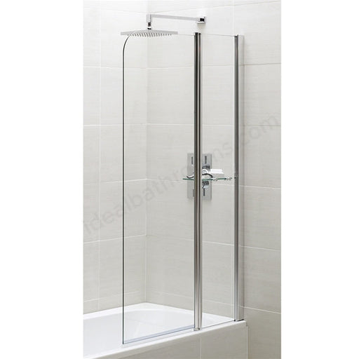 Essential Spring Half Radius With Fixed Panel - Unbeatable Bathrooms