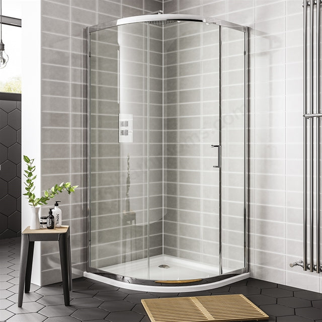 Essential Spring Quadrant Shower Enclosure with Sliding Door - Unbeatable Bathrooms