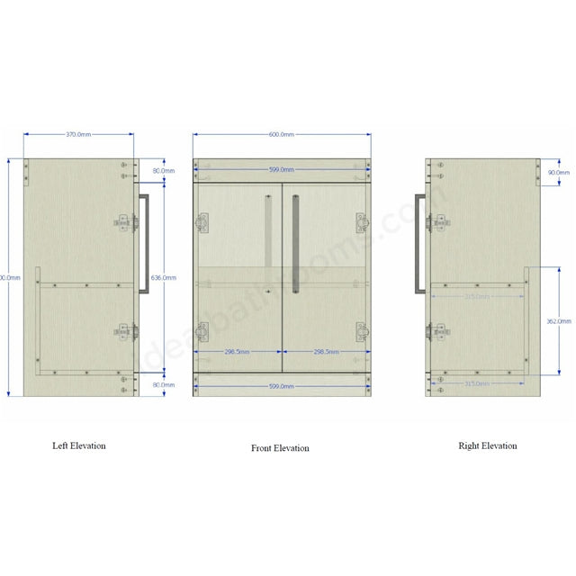 Essential Nevada 2 Door Floorstanding Unit & Basin - Unbeatable Bathrooms