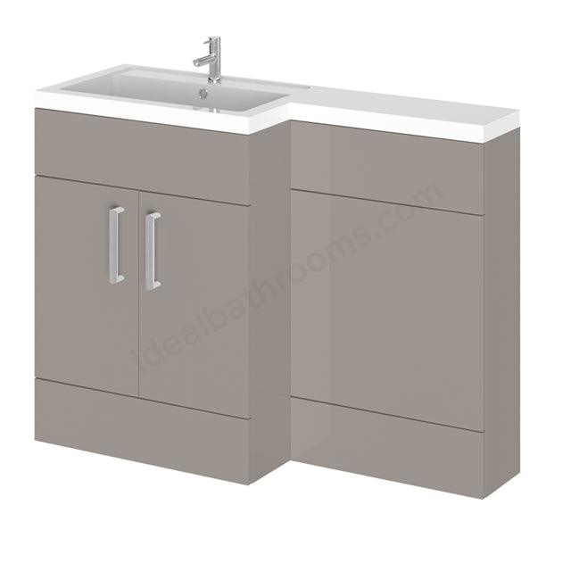 Essential Nevada L Shape Back To Wall WC & Basin Unit - Unbeatable Bathrooms