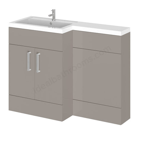 Essential Nevada L Shape Back To Wall WC & Basin Unit - Unbeatable Bathrooms