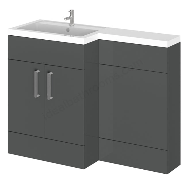 Essential Nevada L Shape Back To Wall WC & Basin Unit - Unbeatable Bathrooms