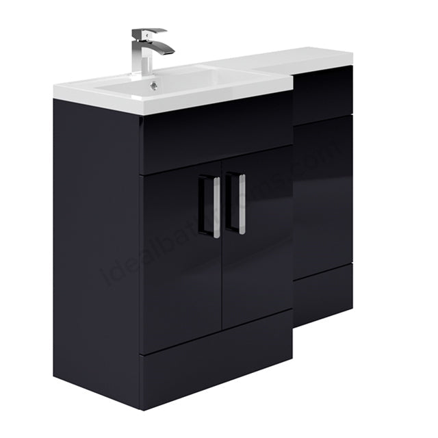 Essential Nevada L Shape Back To Wall WC & Basin Unit - Unbeatable Bathrooms