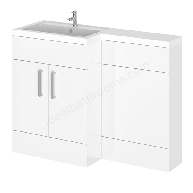 Essential Nevada L Shape Back To Wall WC & Basin Unit - Unbeatable Bathrooms
