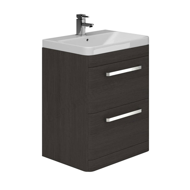 Essential Vermont Floor Standing 2 Drawer Unit + Basin - Unbeatable Bathrooms