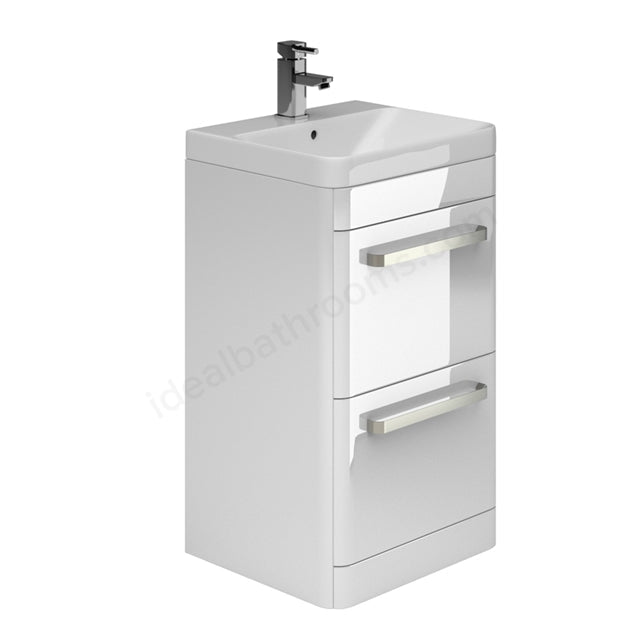 Essential Vermont Floor Standing 2 Drawer Unit + Basin - Unbeatable Bathrooms