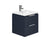 Essential Dakota Wall Hung 2 Drawer Unit & Basin - Unbeatable Bathrooms