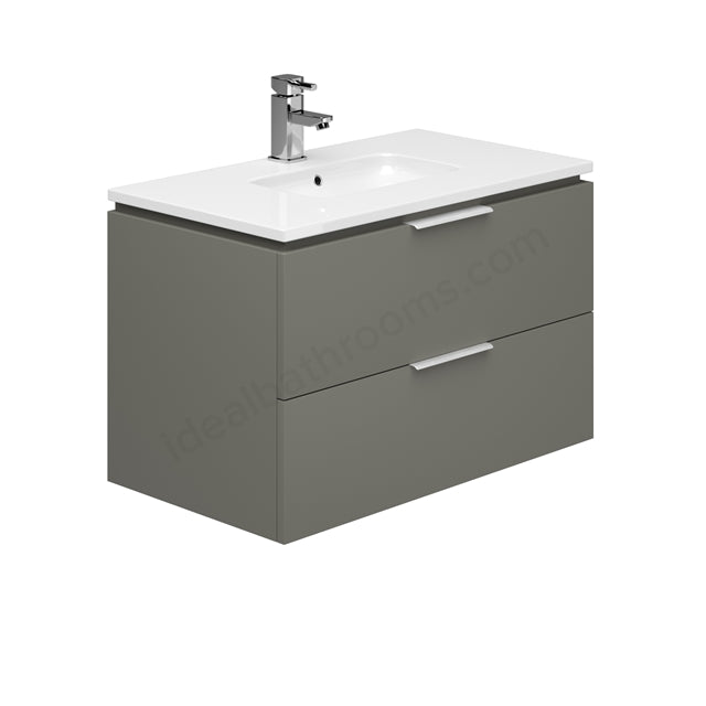 Essential Dakota Wall Hung 2 Drawer Unit & Basin - Unbeatable Bathrooms