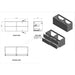 Essential Dakota 1200mm Wall Hung 4 Drawer Unit & Double Basin - Unbeatable Bathrooms