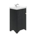 Essential Maine 500mm Freestanding 1 Door Cloakroom Pack - Unbeatable Bathrooms