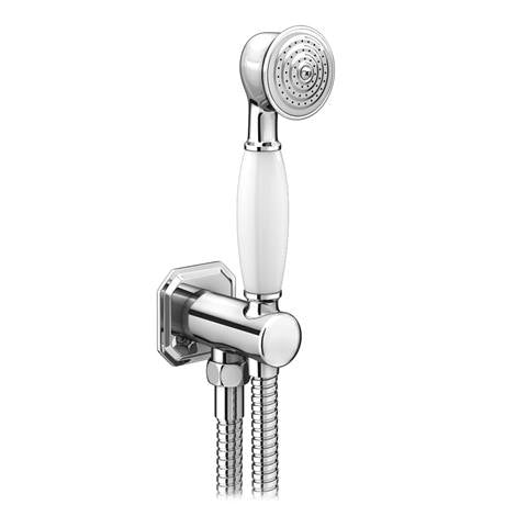 Chatsworth Traditional Outlet Elbow with Parking Bracket, Flex & Handset - Unbeatable Bathrooms