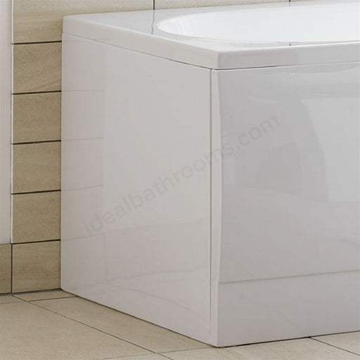 Essential Richmond End Straight Bath Panel 700mm W White - Unbeatable Bathrooms