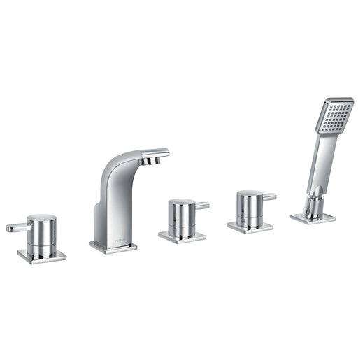 Flova Essence 5-Hole Bath and Shower Mixer with Shower Set - Unbeatable Bathrooms
