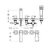 Flova Essence 5-Hole Bath and Shower Mixer with Shower Set - Unbeatable Bathrooms